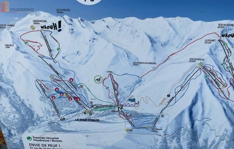 Studio 14m² Allos 04260 - Vue montagne - Photo 17