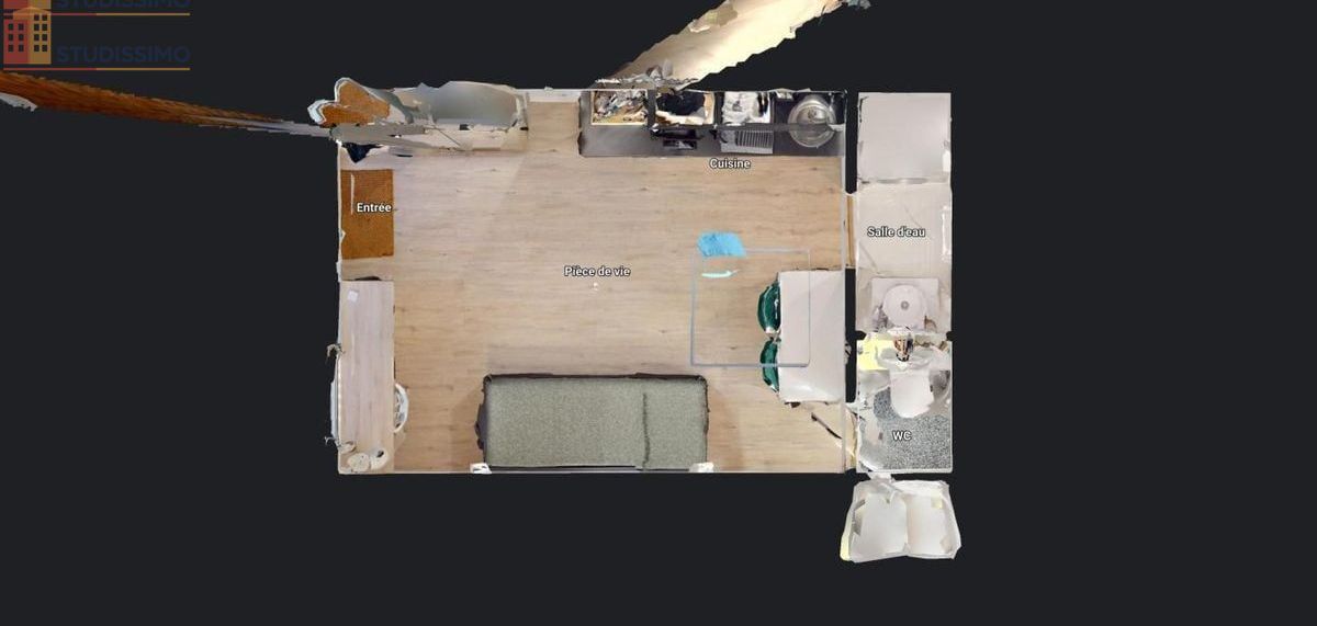 Studio meublé 21m² Roubaix 59100 - Meublé, DPE C - Photo 1