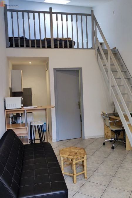 Studio meublé 28m² Douai - Mezzanine et terrasse - Photo 5