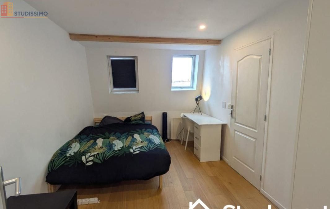 Studio meublé 16m² Roubaix - Chambre équipée, DPE A - Photo 1