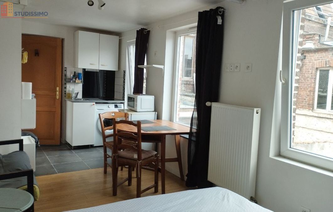 Studio meublé 18m² Roubaix 59100 - Lumineux, proche centre-ville - Photo 1
