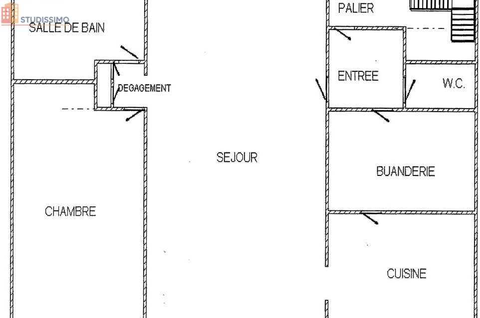 Studio 70m² Loos 59120 - Sans mitoyenneté - Photo 1