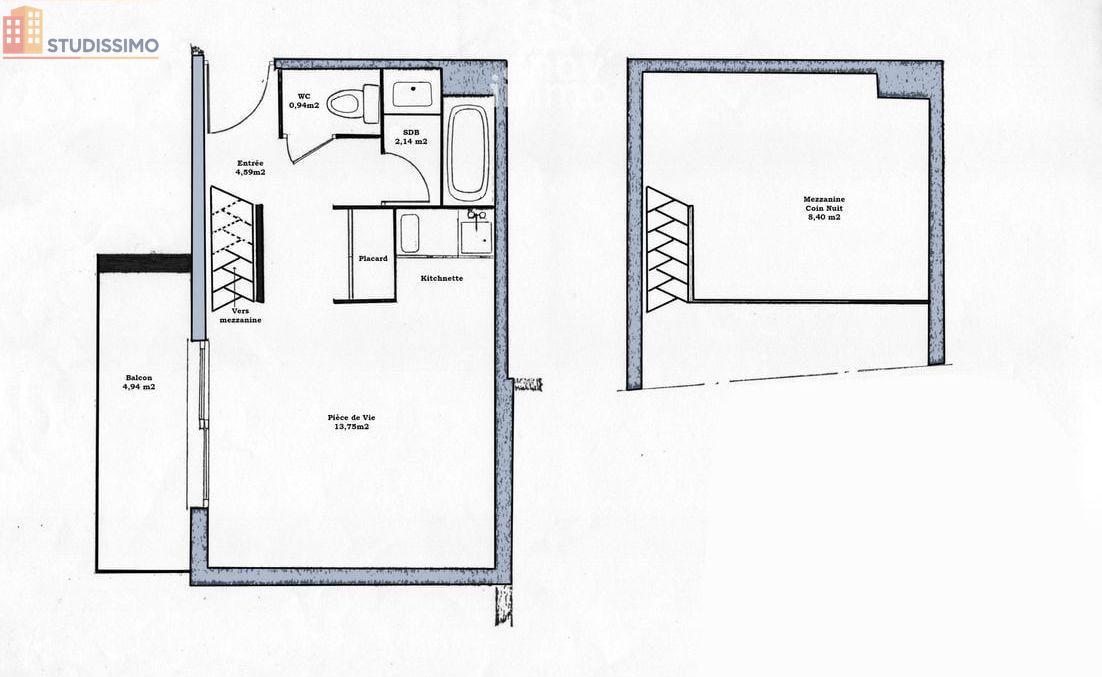 Studio 30m² Savines-le-Lac - Duplex, 2e étage - Photo 1