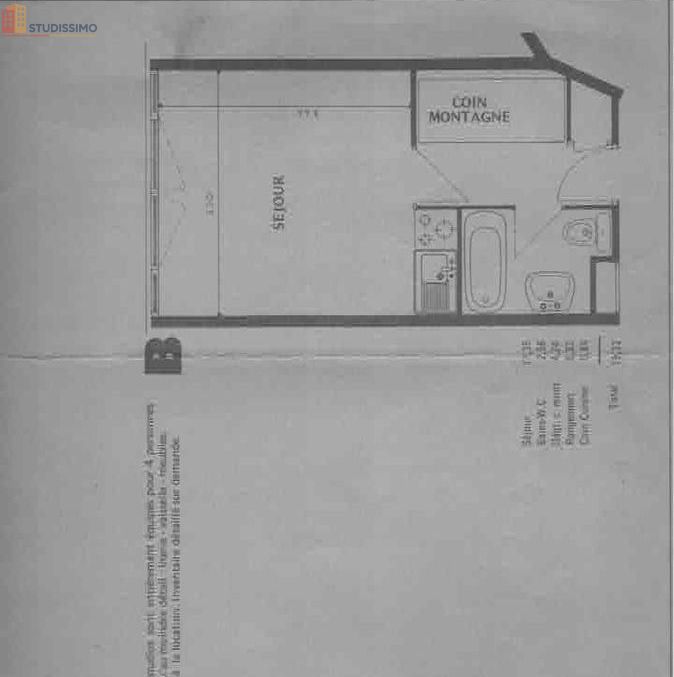 Studio 19m² Puy-Saint-Vincent - Coin montagne, 4e étage - Photo 2