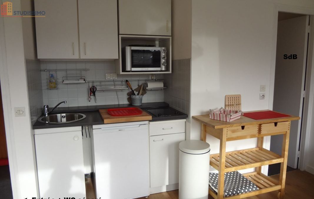 Studio meublé 22m² Lille 59000 - Meublé, calme - Photo 2