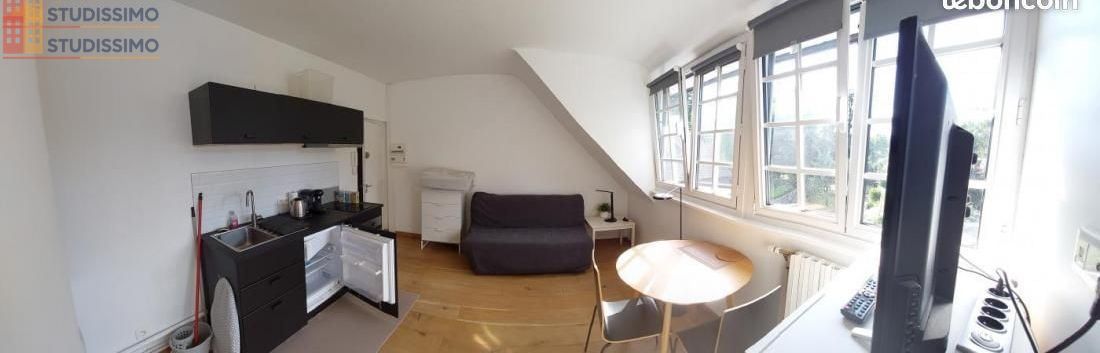 Studio meublé 16m² Marcq-en-Baroeul - Vue sur jardin - Photo 7