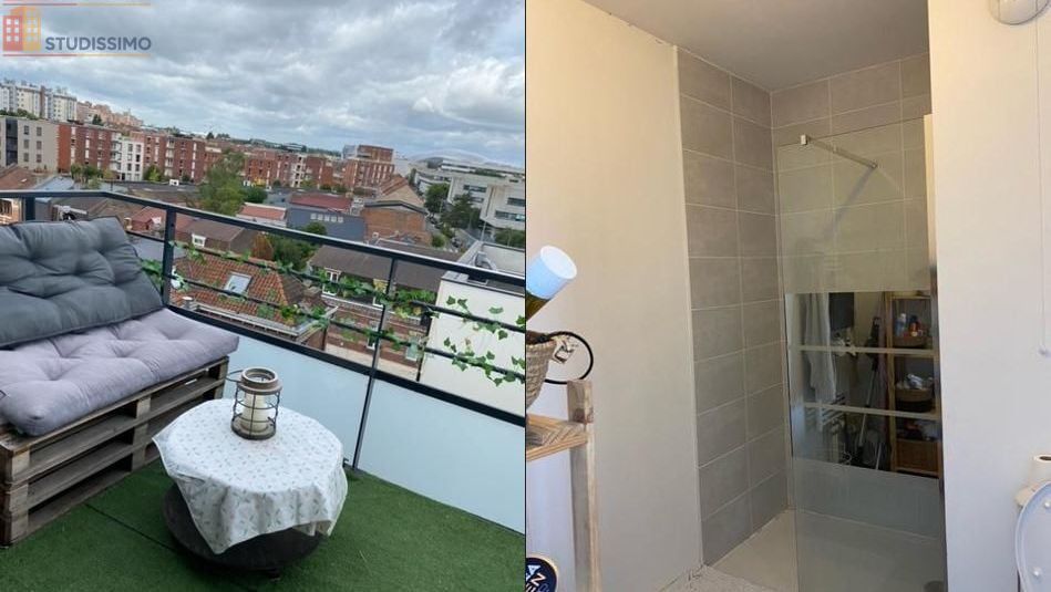 Studio 27m² Lille 59000 - Meublé, dernier étage - Photo 1