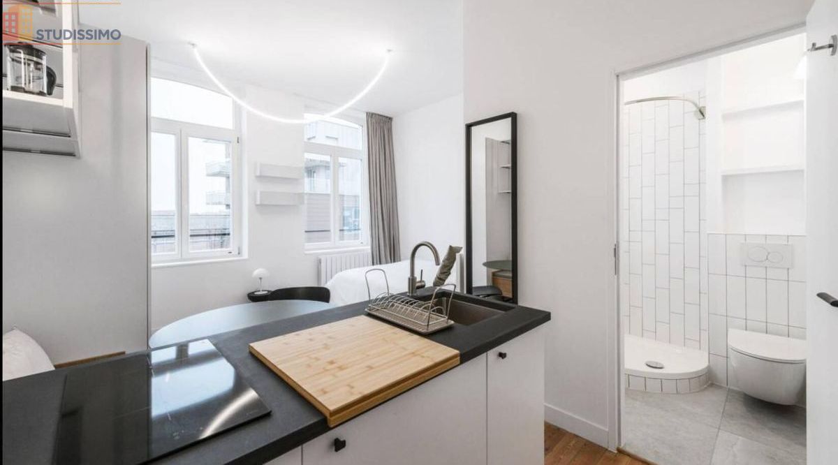 Studio meublé 16m² Lille centre - Calme, lumineux - Photo 3