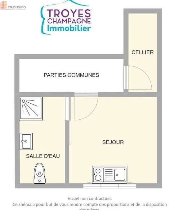 Studio 17m² Troyes - Étage élevé, lumineux - Photo 6