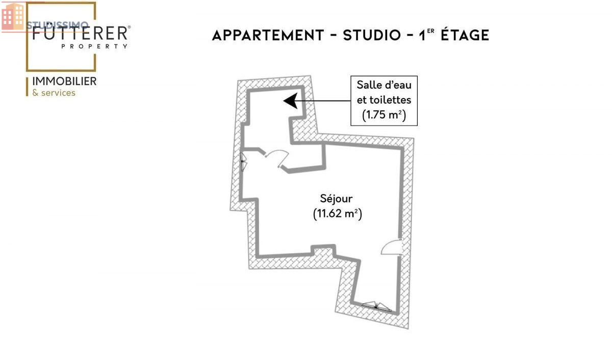 Studio 13m² Narbonne - 1er étage, DPE C - Photo 2