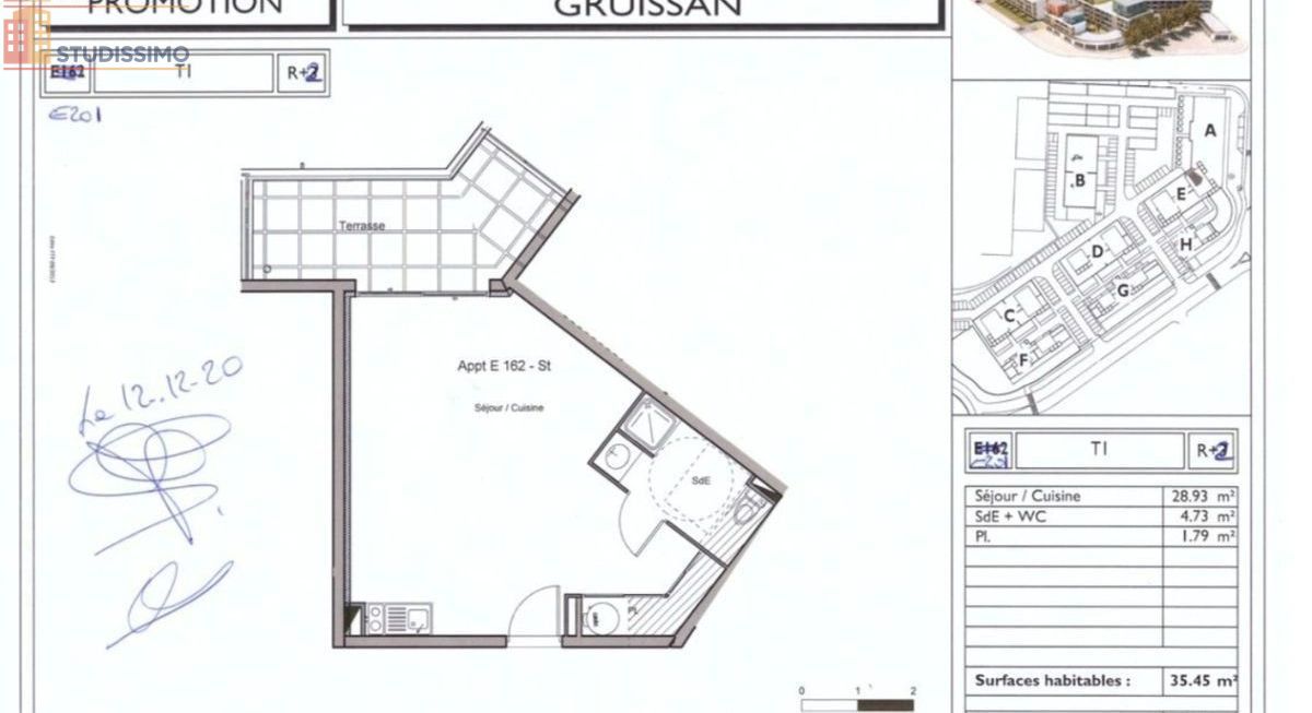 Studio 35m² Gruissan 11430 - Moderne, lumineux - Photo 1