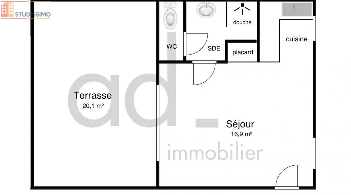 Studio 23m² La Rochelle - Étage élevé, DPE D - Photo 11