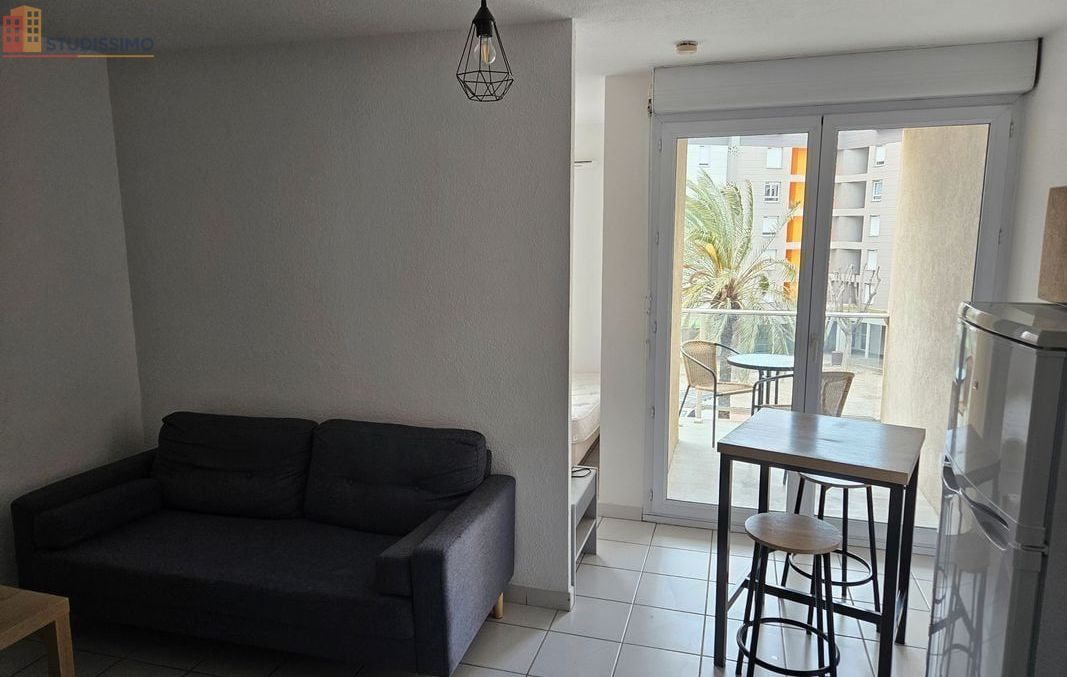Studio meublé 28m² Perpignan 66100 - Terrasse, parking - Photo 1