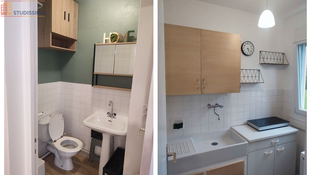 Studio 17m² Clermont-Ferrand 63000 - 2 fenêtres, parking - Photo 1