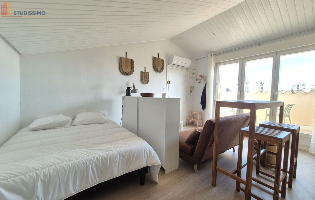 Studio meublé 24m² Perpignan 66100 - Terrasse, proche universités - Photo 2