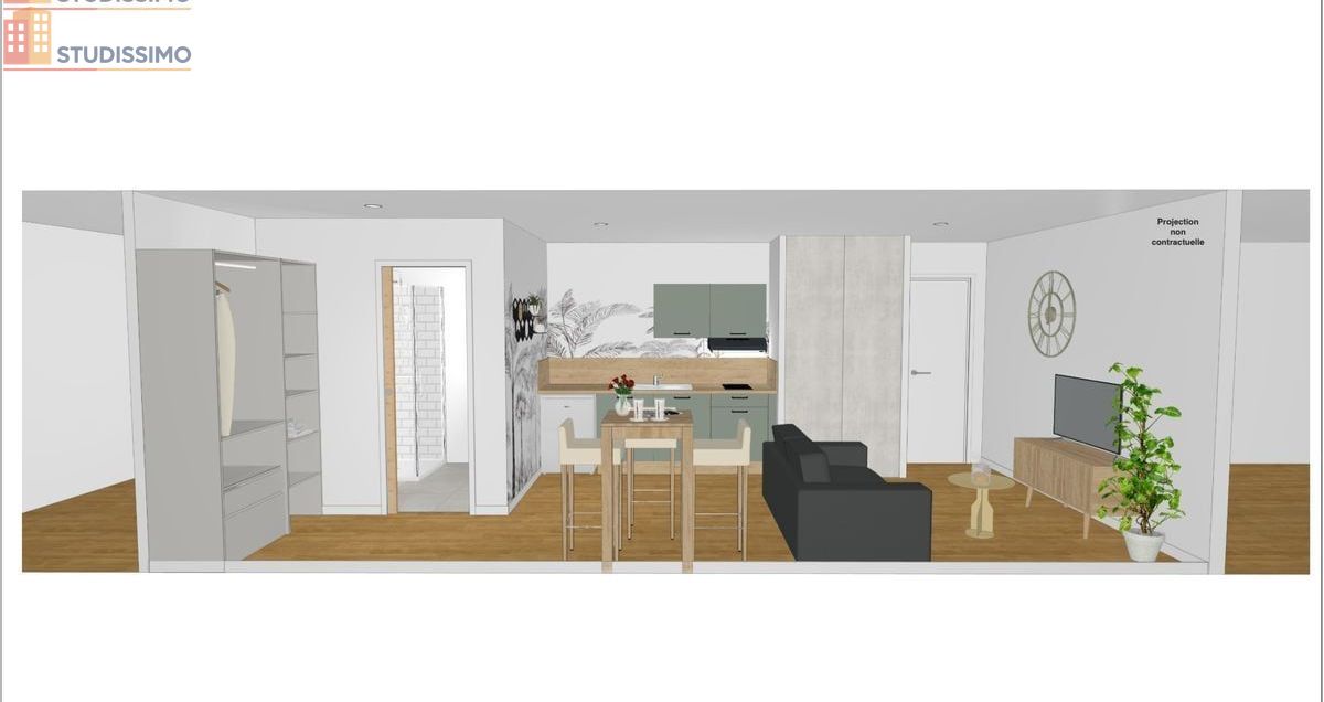 Studio 24m² Lannion 22300 - Photo 3