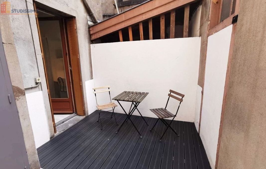 Studio meublé 17m² Clermont-Ferrand 63000 - Terrasse, récent - Photo 1