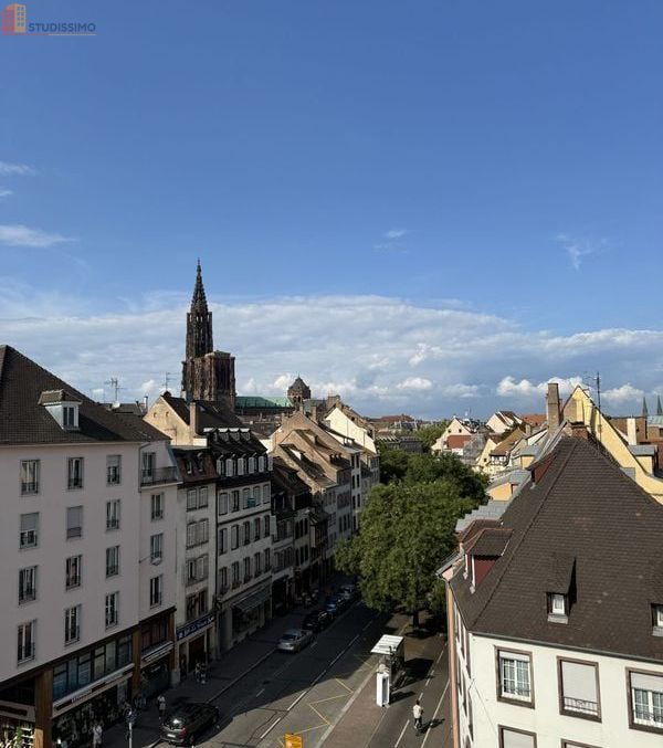 Studio meublé 29m² Strasbourg centre - Étage élevé, lumineux - Photo 1