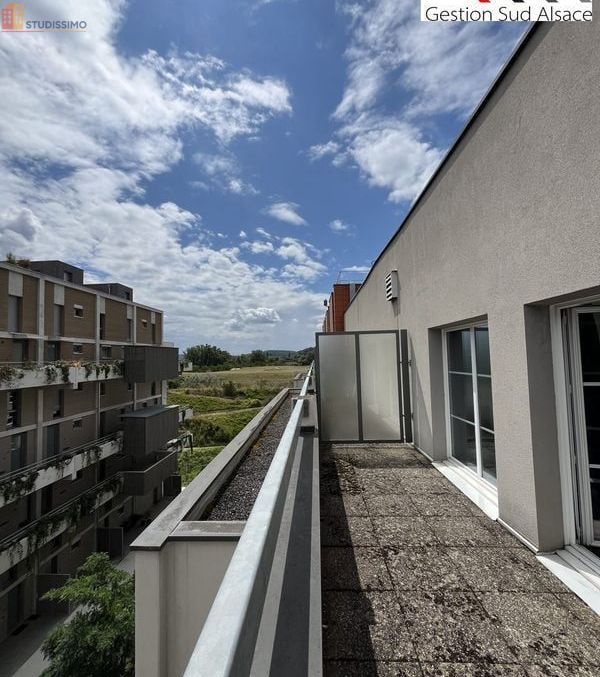 Studio meublé 20m² Mulhouse 68100 - Dernier étage, lumineux - Photo 3