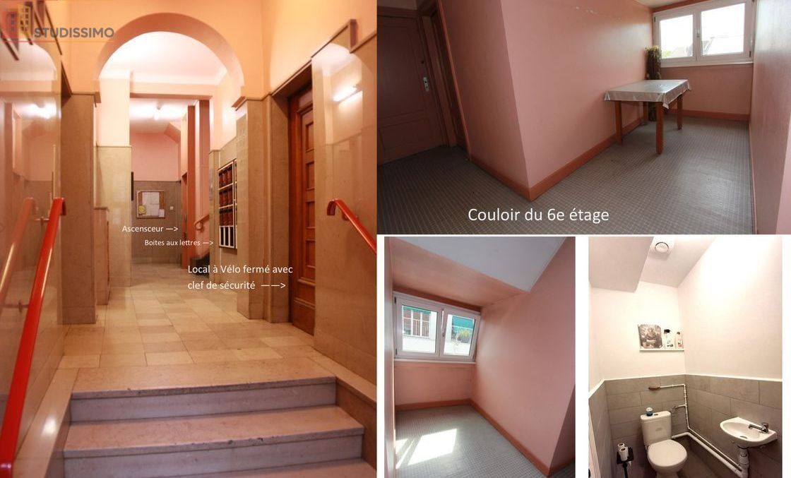 Studio meublé 9m² Strasbourg - Calme, lumineux - Photo 2