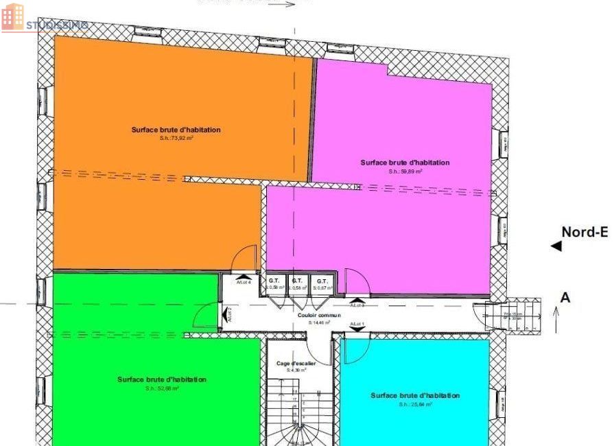 Studio 25m² Ornans - Lumineux, proche commodités - Photo 2