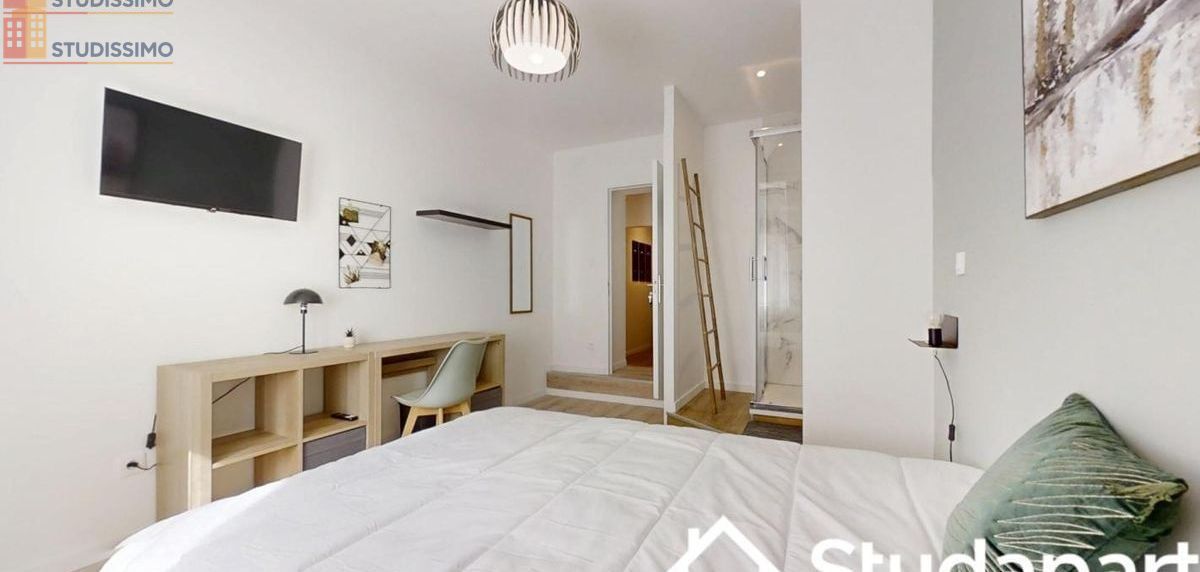 Studio meublé 9m² Strasbourg 67100 - Meublé, DPE D - Photo 2