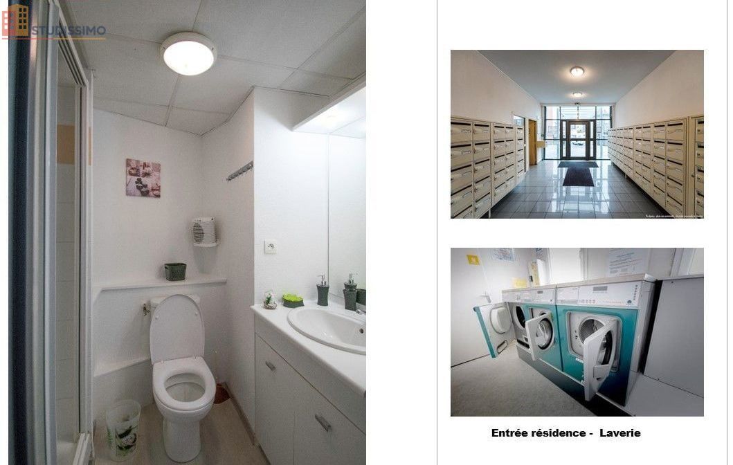 Studio meublé 19m² Clermont-Ferrand 63000 - Étage élevé, lumineux - Photo 1