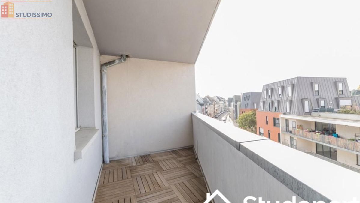 Studio meublé 17m² Strasbourg 67100 - Lumineux, 4e étage - Photo 1