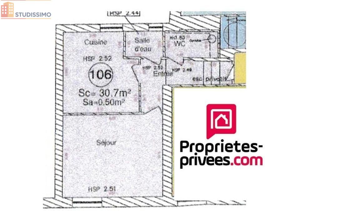Studio 30m² Nonancourt - DPE D, 1er étage - Photo 2