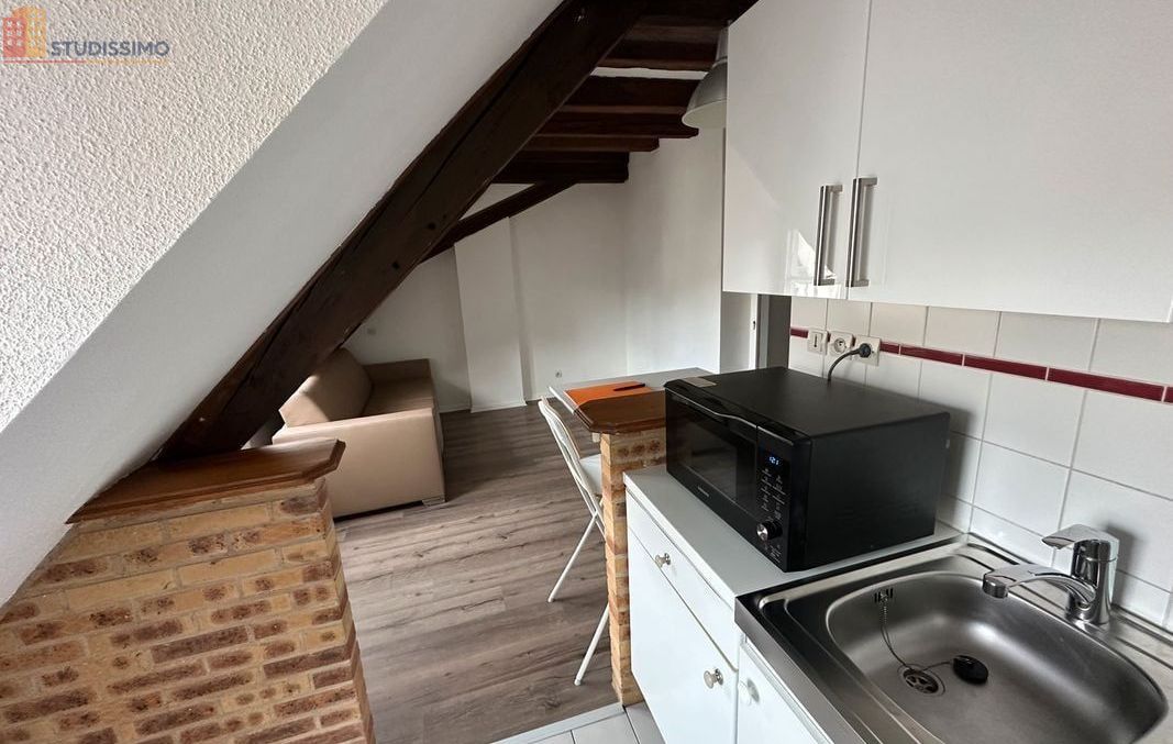 Studio 23m² Strasbourg centre - Meublé, dernier étage - Photo 1