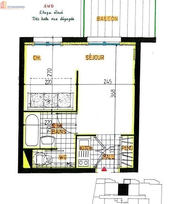 Studio 22m² Clermont-Ferrand 63000 - Photo 2