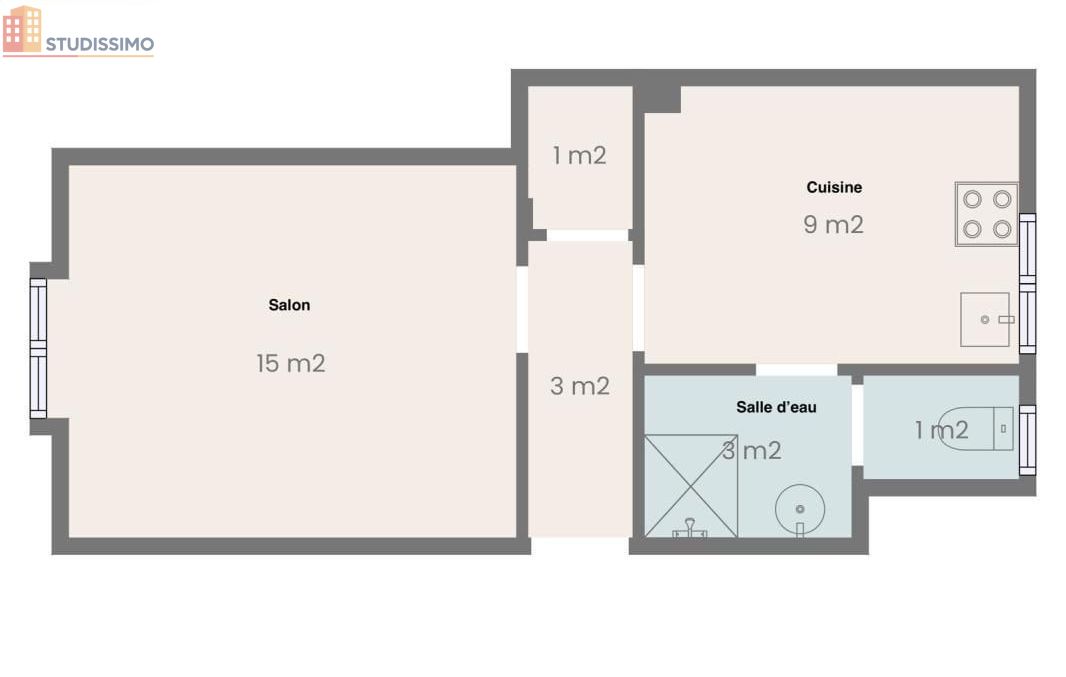 Studio 33m² Brest 29200 - Photo 1