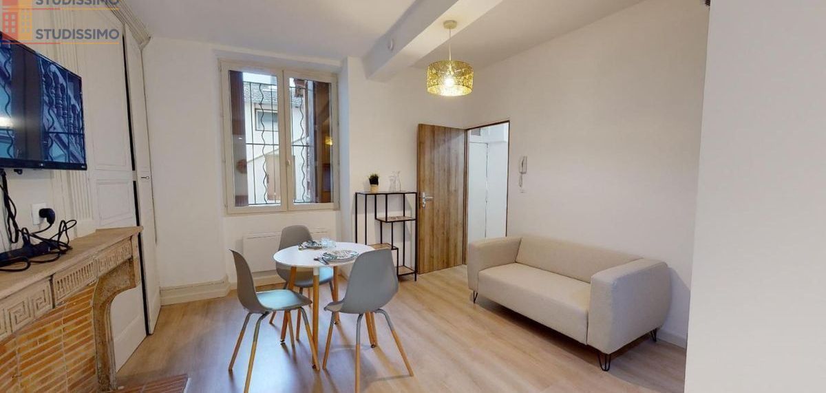 Studio meublé 24m² Mâcon - Meublé, DPE C - Photo 2