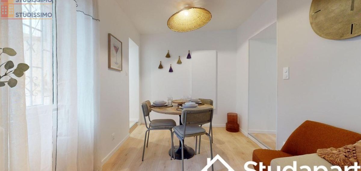 Studio meublé 11m² Pau centre - Lumineux, DPE A - Photo 1