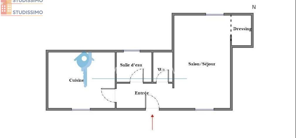 Studio 28m² Nîmes 30000 - DPE D, lumineux - Photo 1