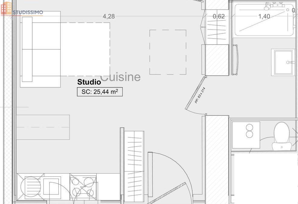 Studio 25m² Le Mans 72100 - Rénové, calme - Photo 1
