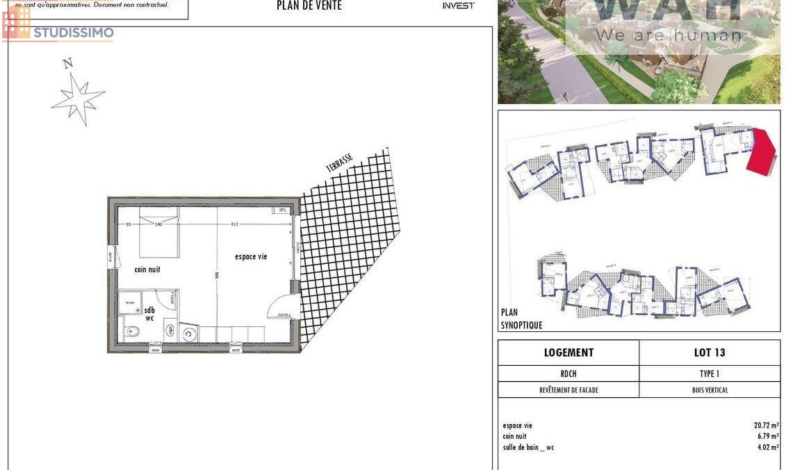 Studio 32m² Sommières - DPE A - Photo 1