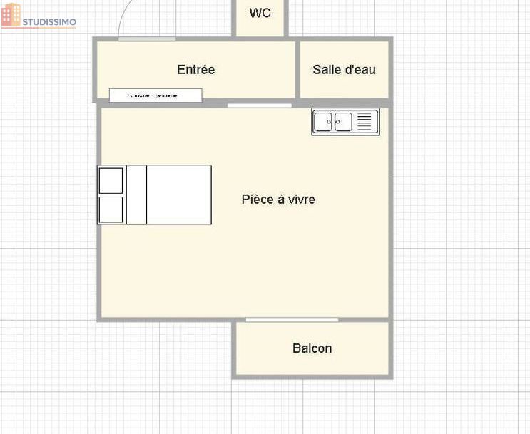 Studio 24m² Cazaubon - 1er étage, DPE C - Photo 1