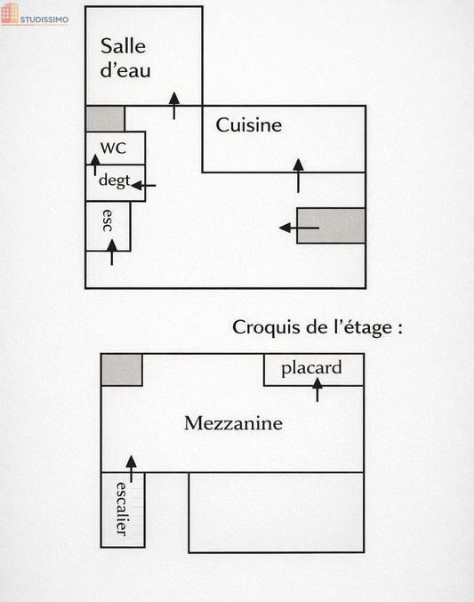 Studio 43m² Tours - lumineux, spacieux - Photo 2
