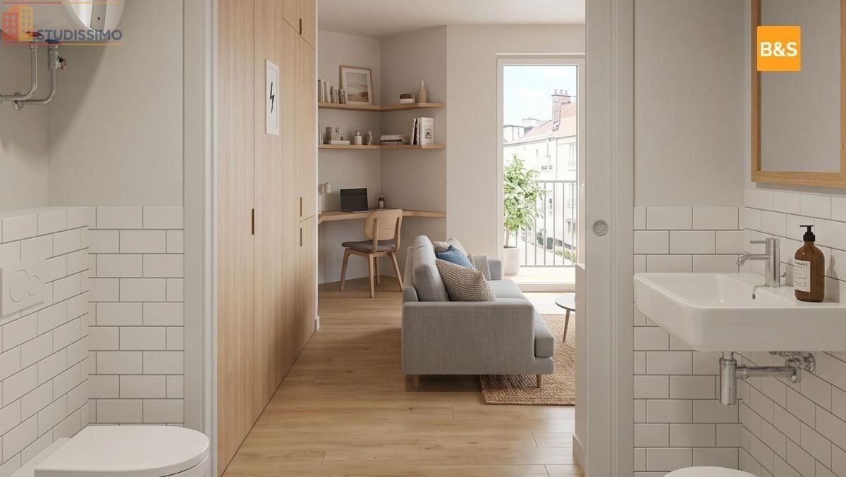 Studio 17m² La Riche - Étage élevé, DPE A - Photo 6
