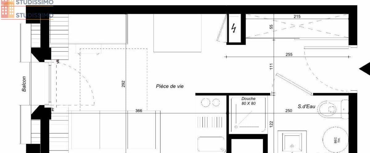 Studio 17m² La Riche - Étage élevé, DPE A - Photo 4