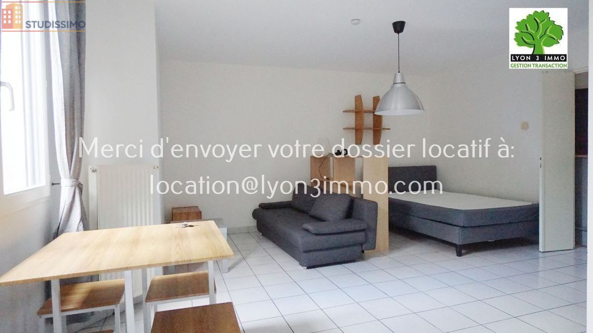 Studio meublé 41m² Lyon 3e - Lumineux, bonne isolation (DPE C) - Photo 1