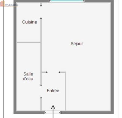 Studio 26m² Tours centre - Étage intermédiaire, DPE D - Photo 4