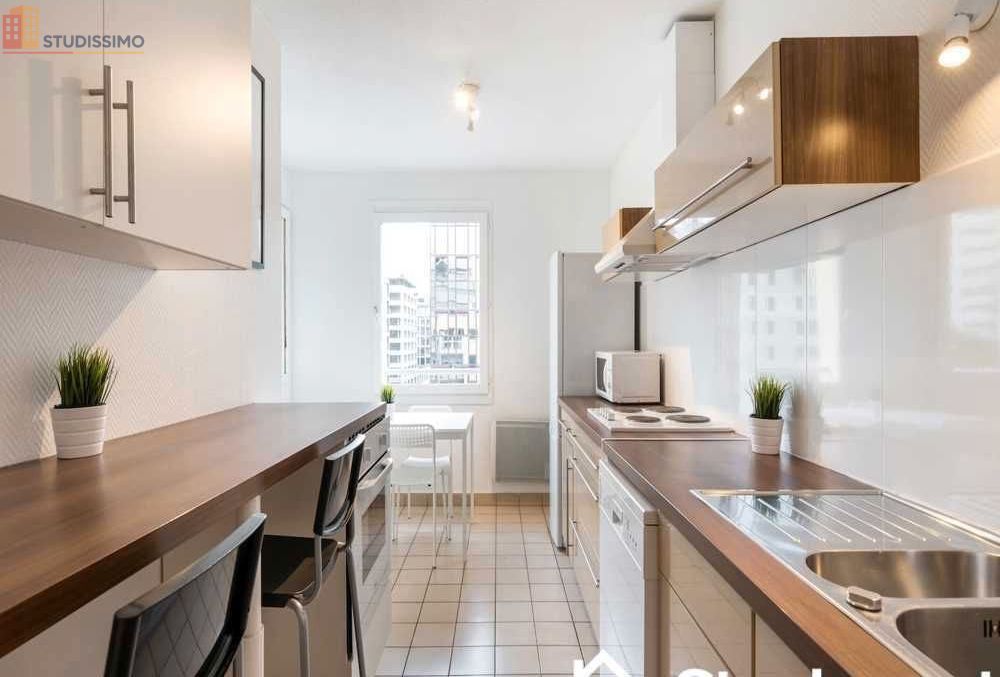 Studio meublé 9m² Lyon 3e - Étage élevé, meublé - Photo 1