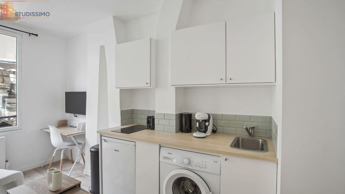 Studio meublé 13m² Paris 3e - Meublé, 3e étage - Photo 8