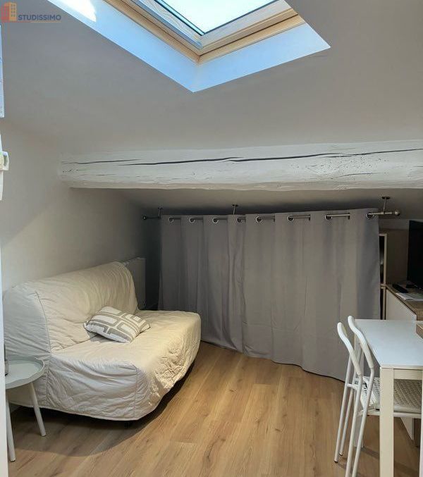 Studio meublé 16m² Saint-Genis-Laval - Mansardé, centre-ville - Photo 2