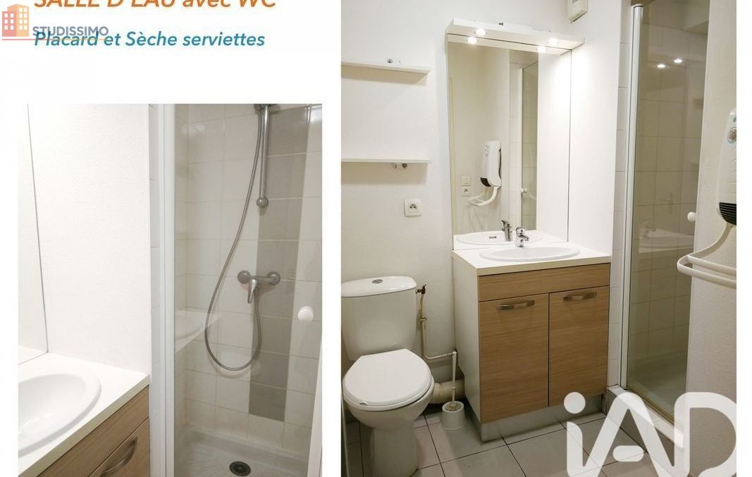 Studio 18m² Joué-lès-Tours - DPE C, 1er étage - Photo 3