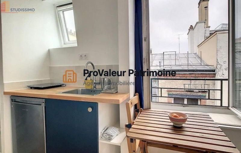 Studio meublé 15m² Paris 10e - Dernier étage, lumineux - Photo 5