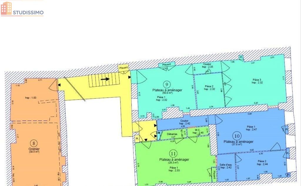 Studio 28m² Poligny - - Photo 3