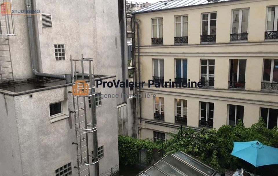 Studio 24m² Paris 20e - Meublé, 4e étage - Photo 1
